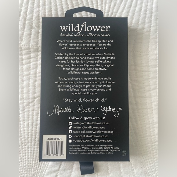 New! Wildflower Blush Rose Xr iPhone Case - Picture 4 of 5